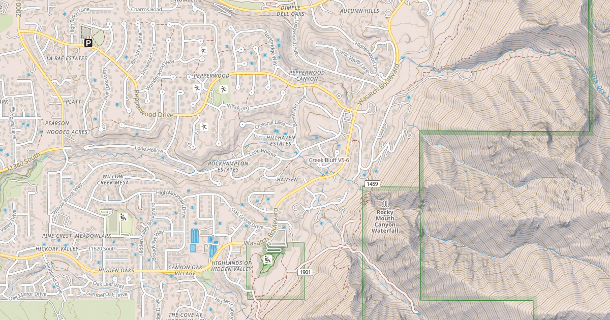 Map preview of Creek Bluff