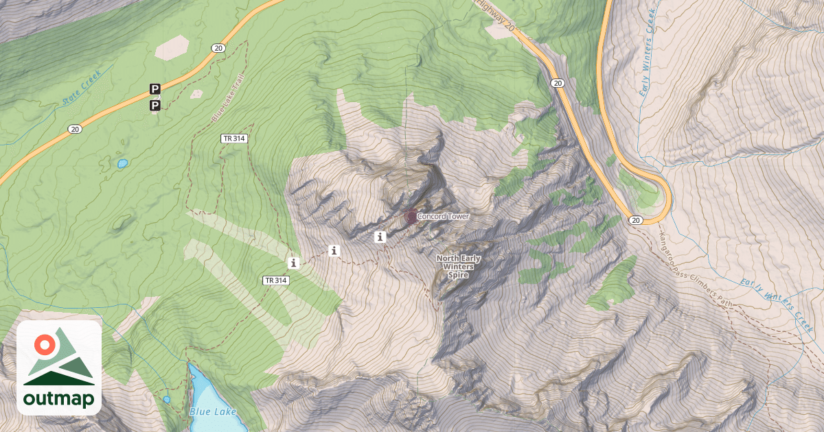 Map of Concord Tower