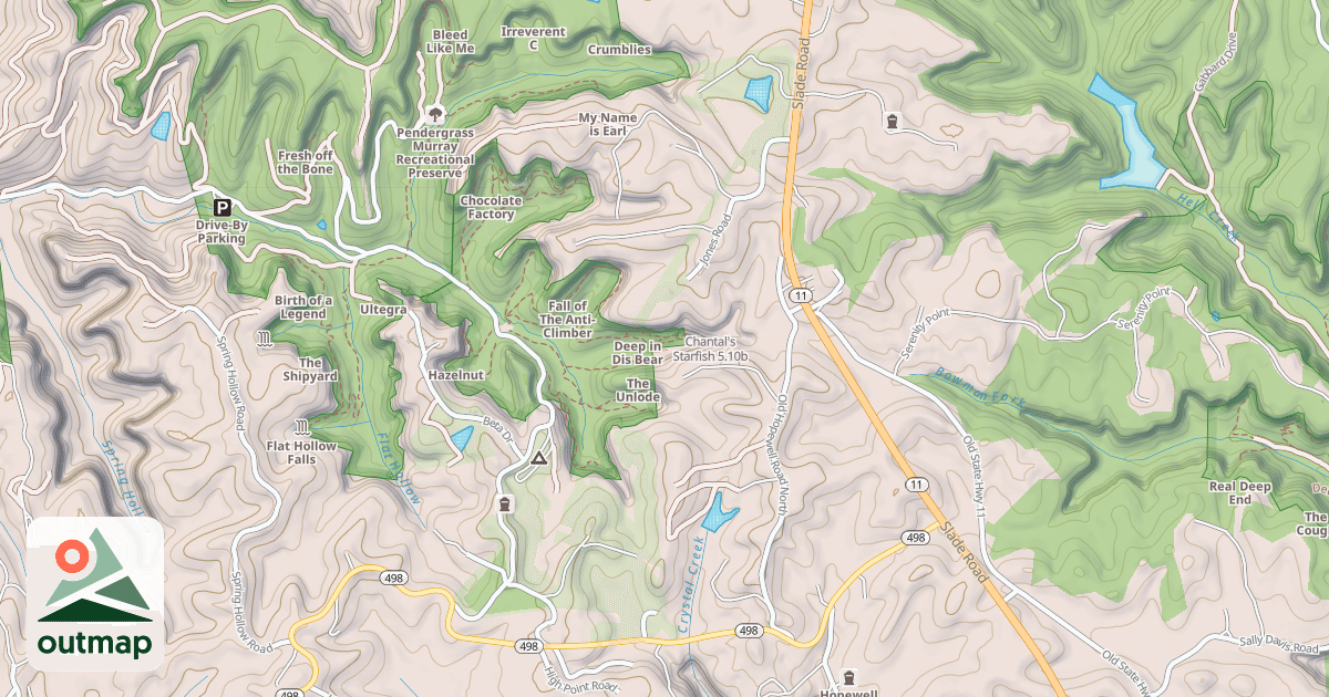 Map of Chantal's Starfish