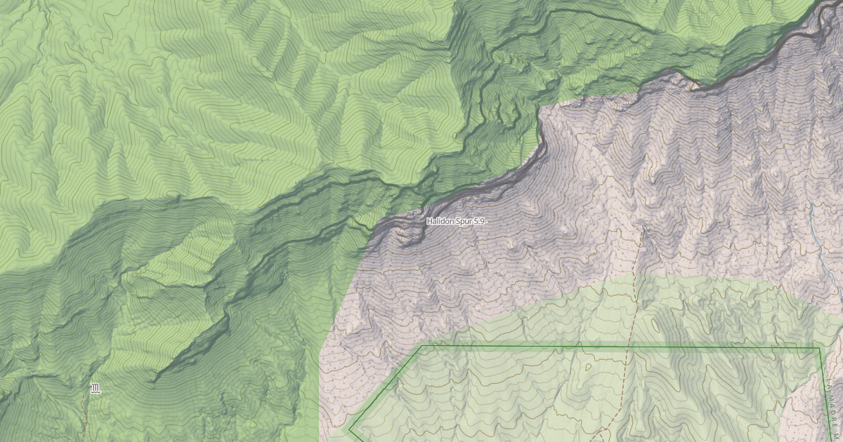 Map preview of Halidon Spur