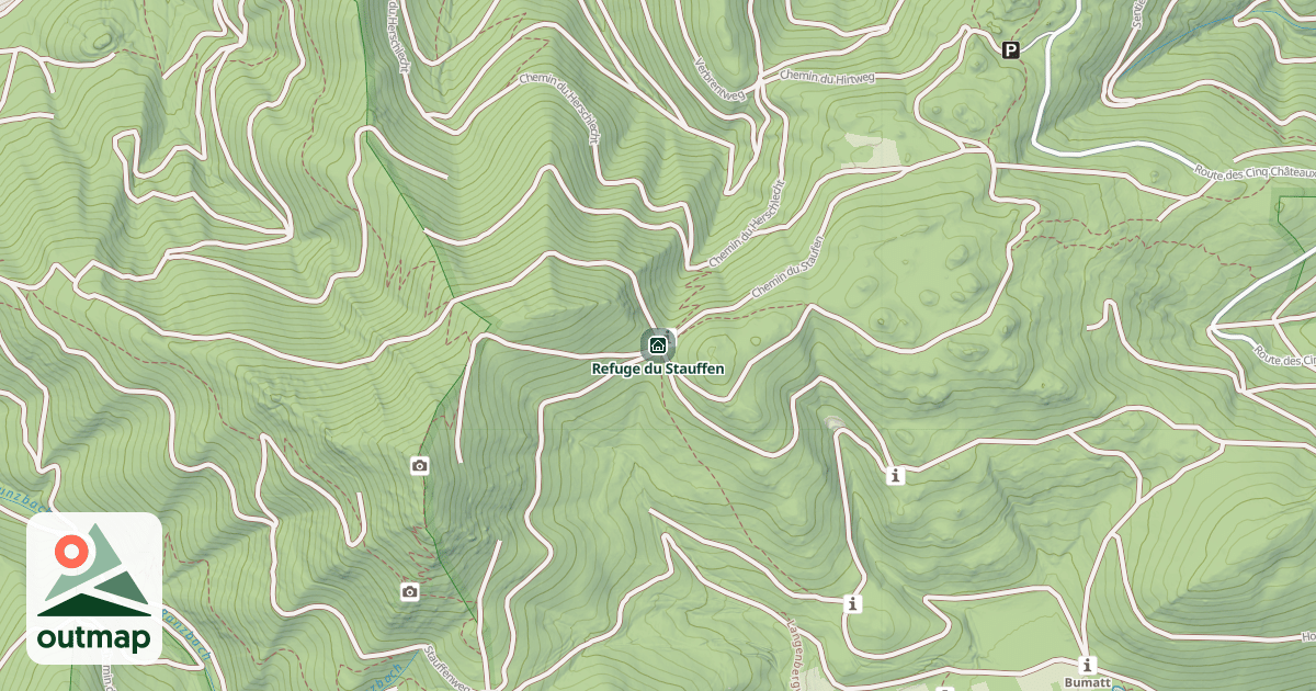 Map of Refuge du Stauffen