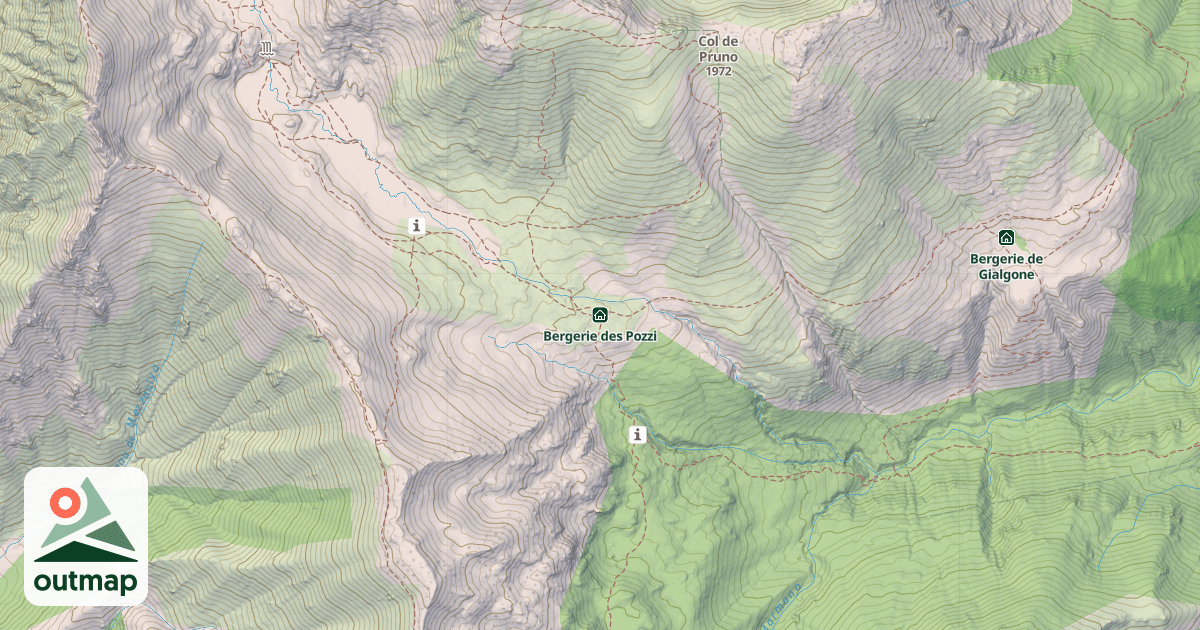 Map of Bergerie des Pozzi