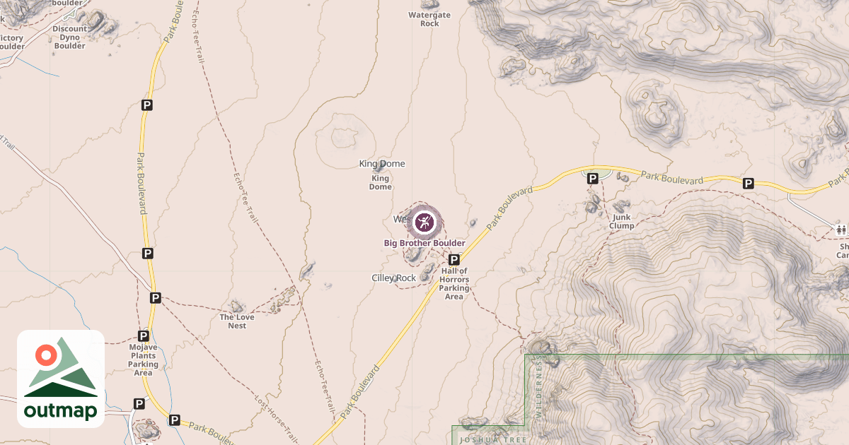 Map of Big Brother Boulder