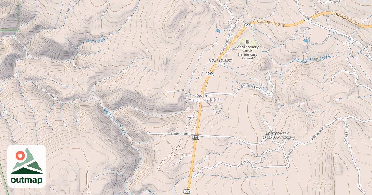 Map of Devil from Montgomery