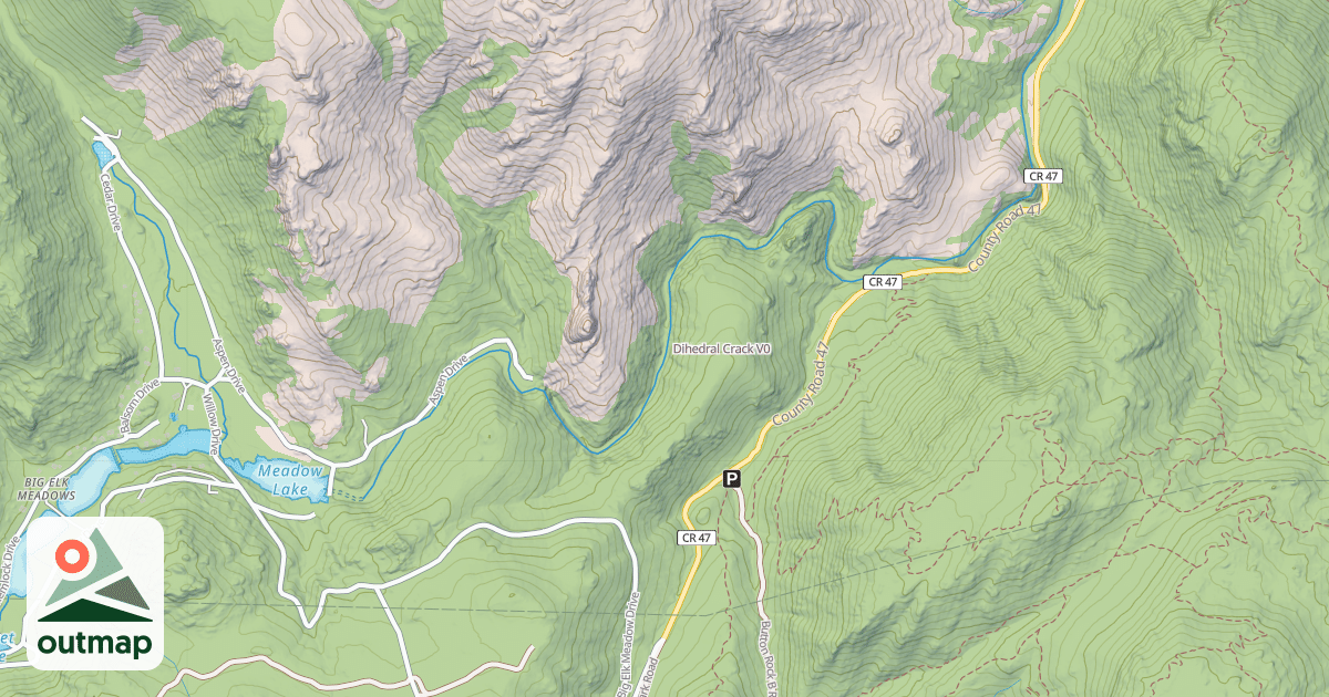 Map of Dihedral Crack