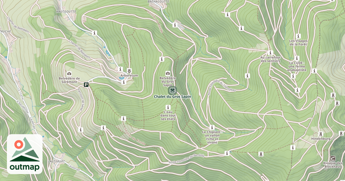 Map of Chalet du Gros Sapin