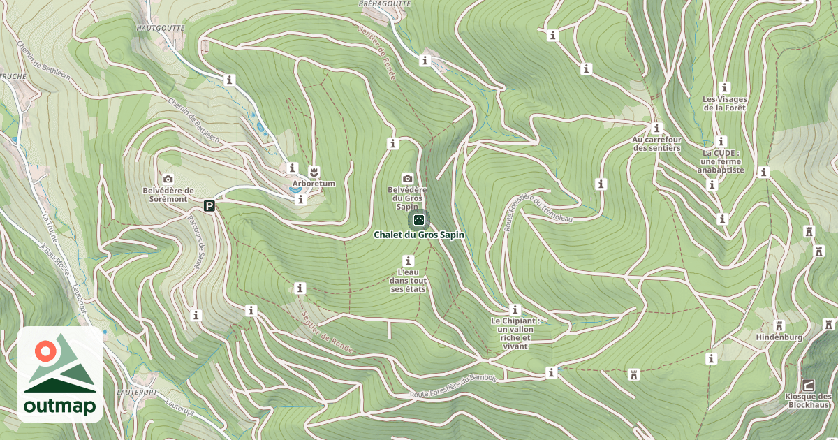 Map of Chalet du Gros Sapin