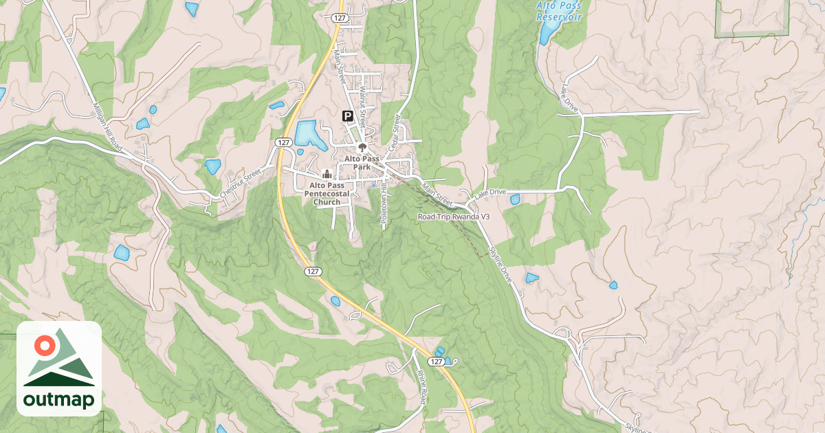 Map of Road Trip Rwanda
