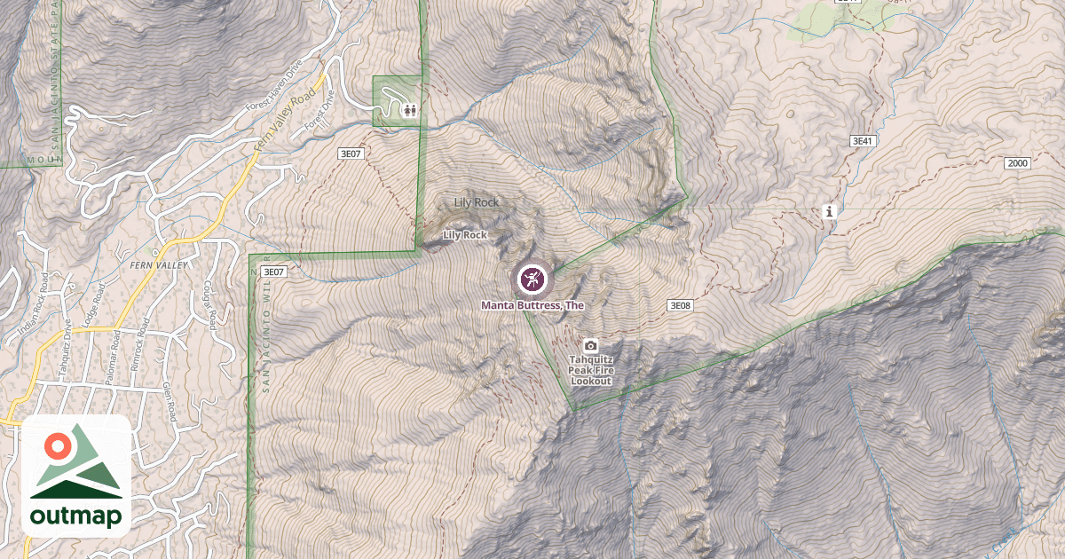 Map of Manta Buttress, The
