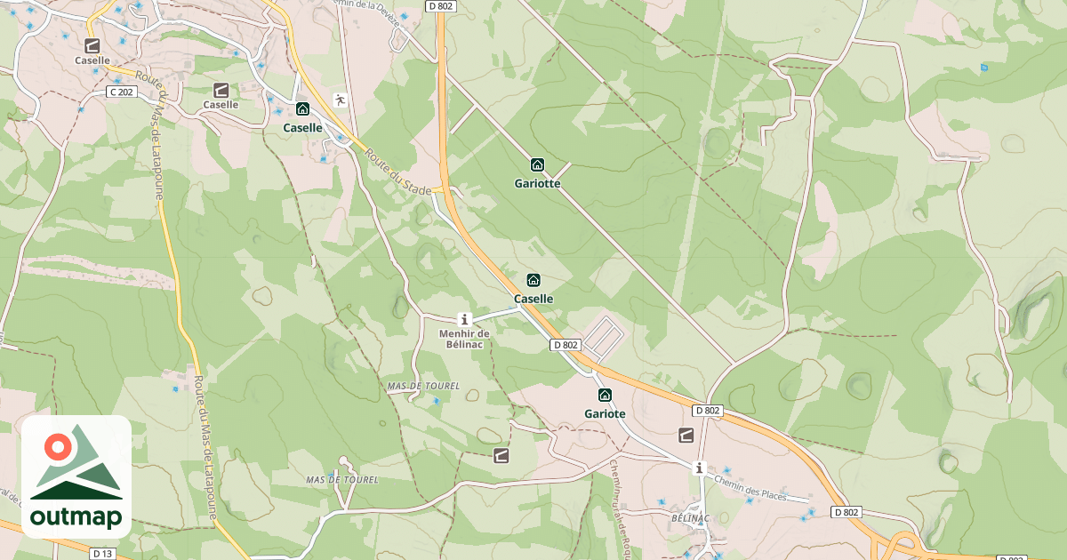Map of Caselle