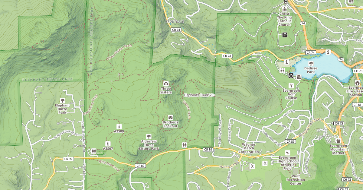 Map preview of Elephant's Trunk