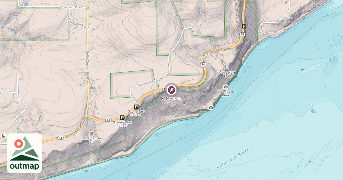 Map of (6) Main Cliff