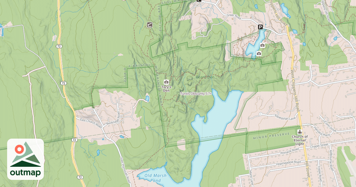 Map of Tunxis Obscurity