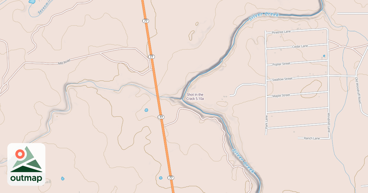 Map of Shot in the Crack