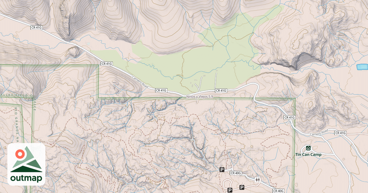 Map of Ninos y Viejos