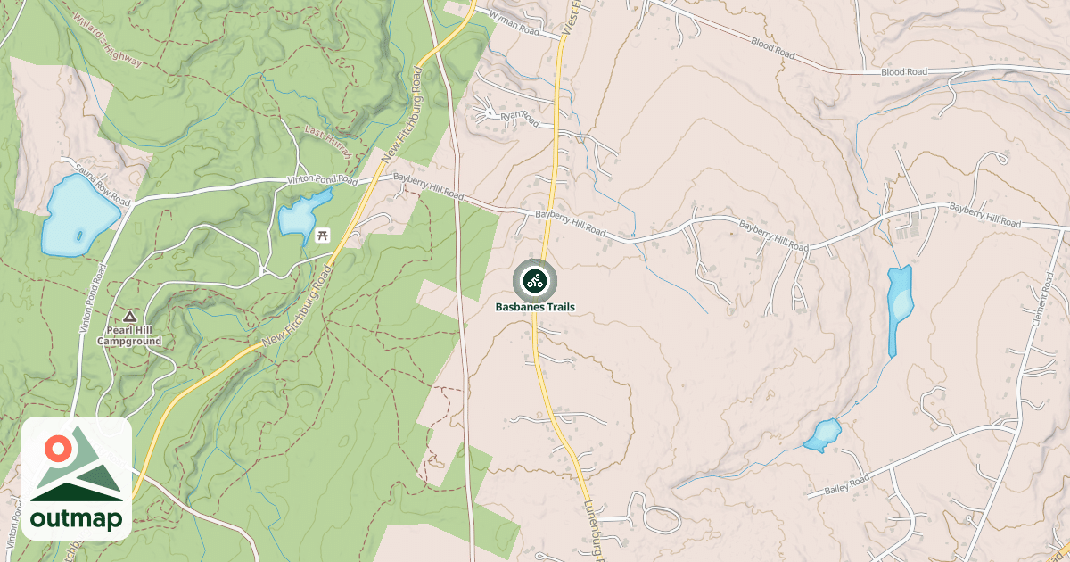 Map of Basbanes Trails