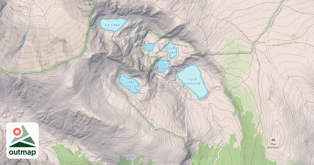 Map of Mars Landing