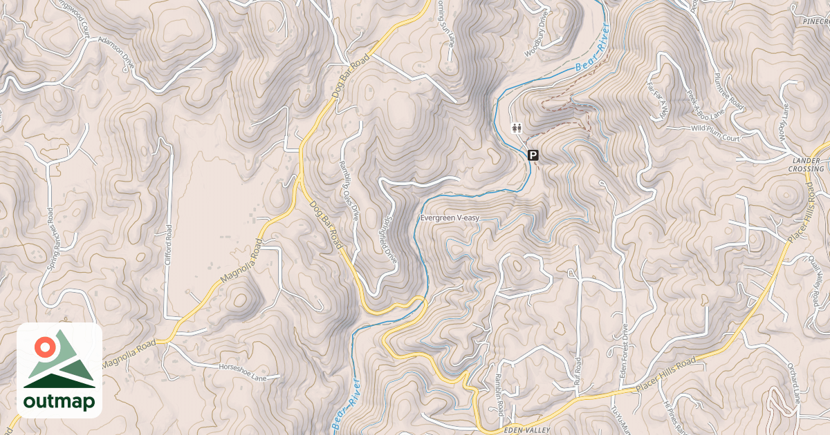 Map of Evergreen