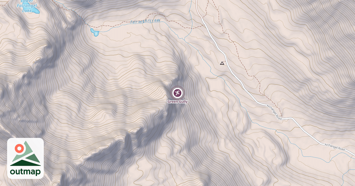 Map of Green Gully