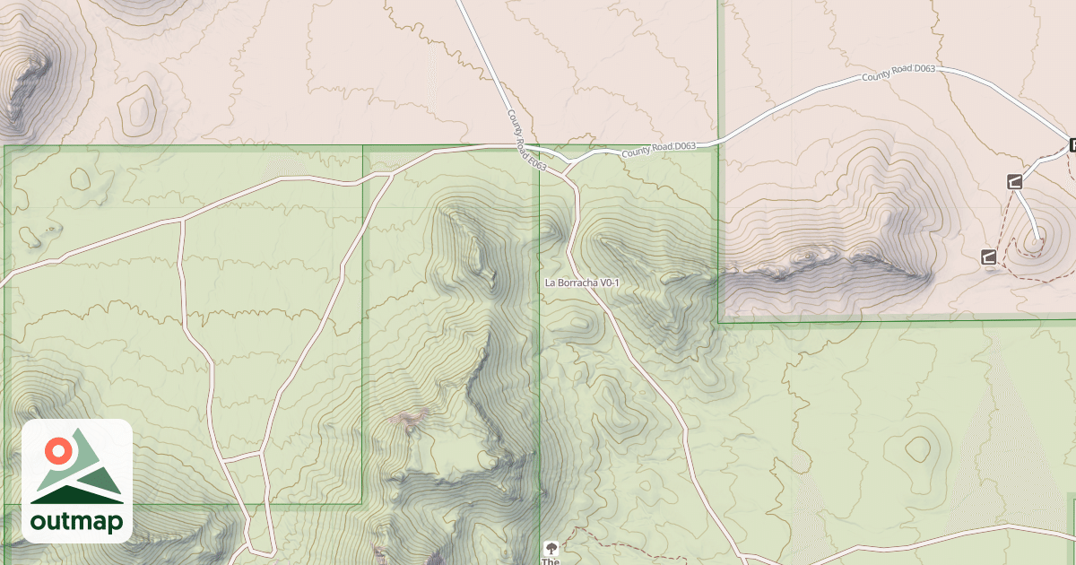 Map of La Borracha