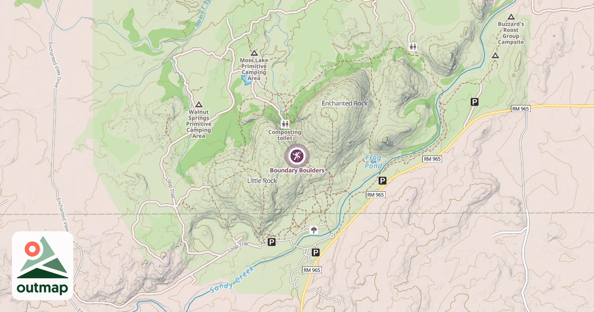 Map of Boundary Boulders