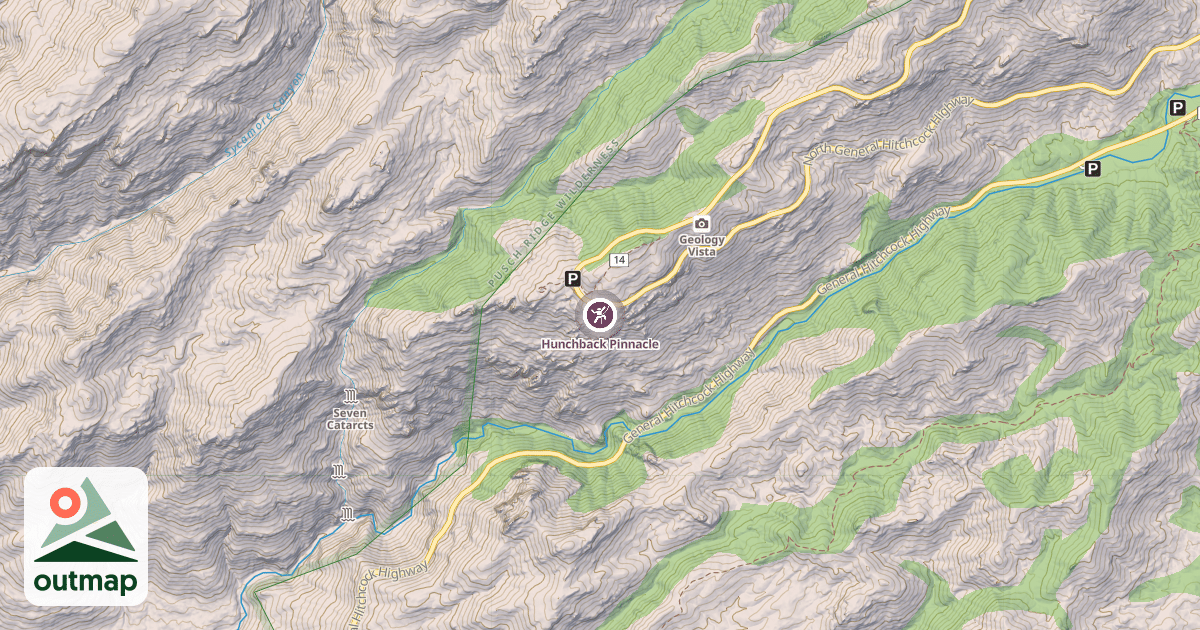 Map of Hunchback Pinnacle