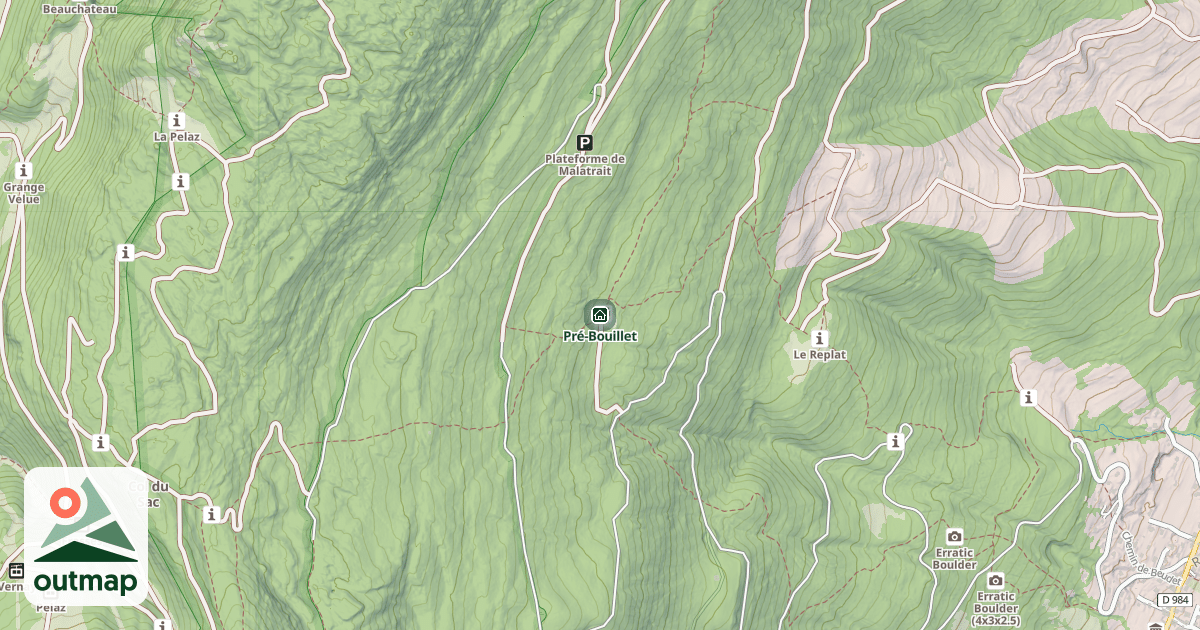 Map of Pré-Bouillet