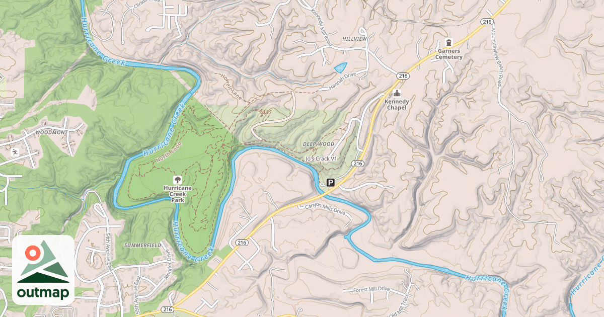 Map of Jo's Crack