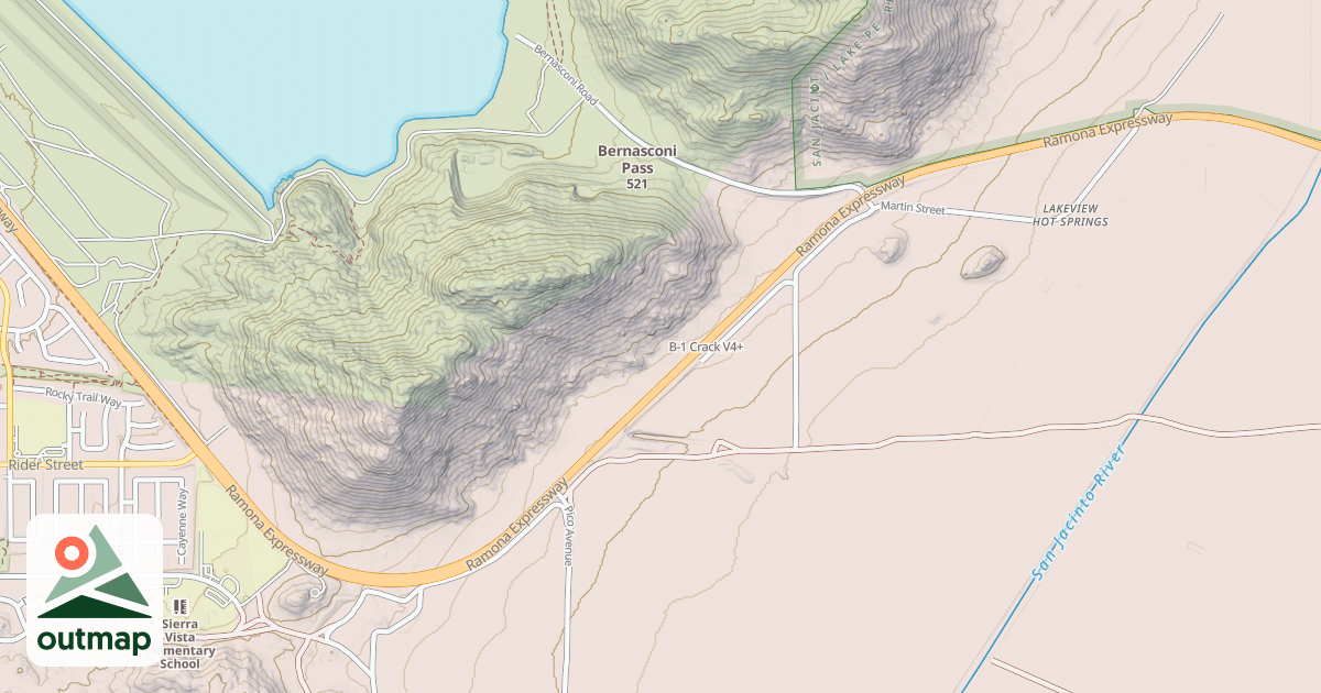 Map of B-1 Crack