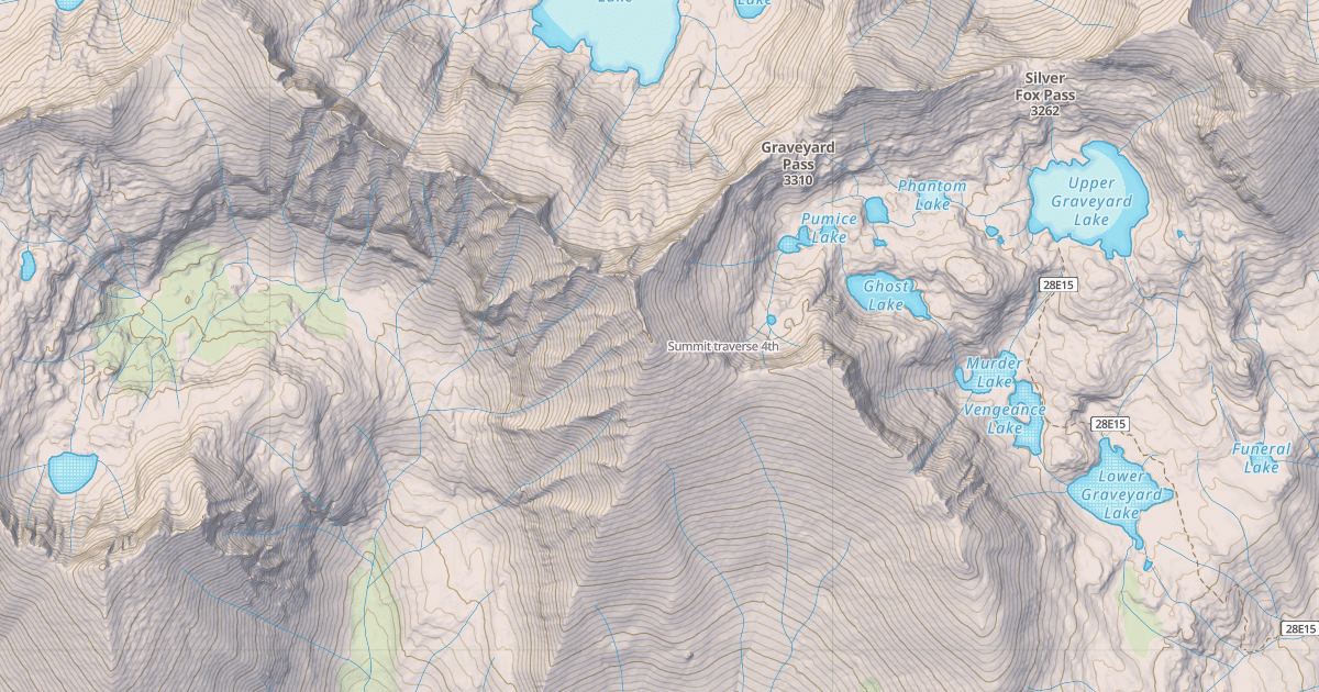 Map preview of Summit traverse