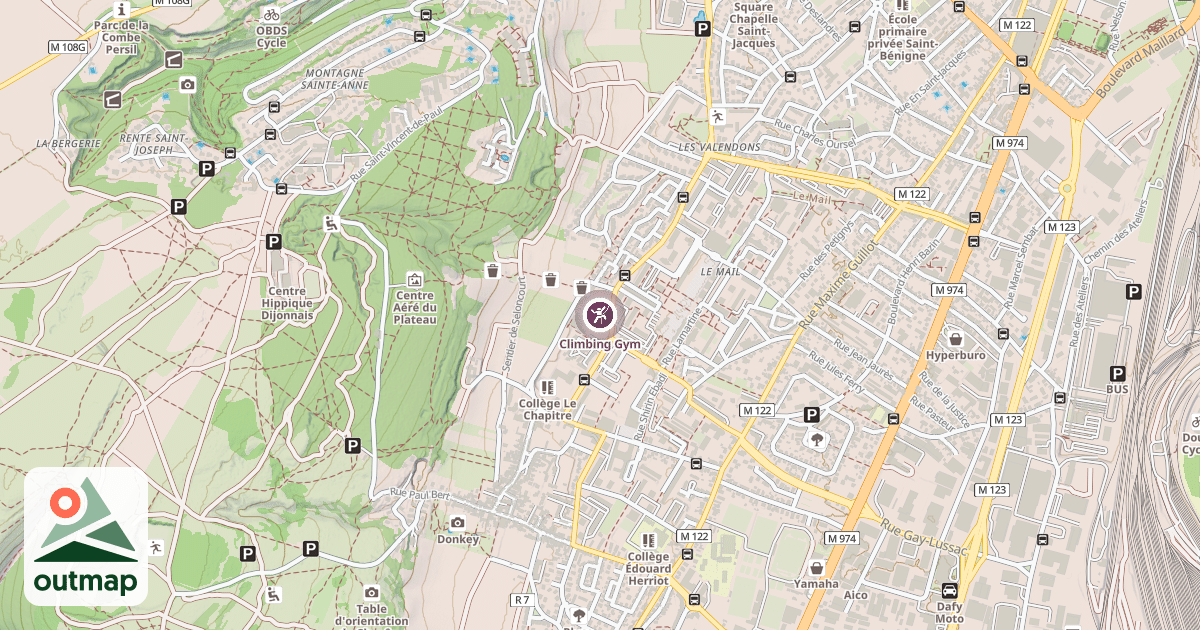Map of Climbing Gym