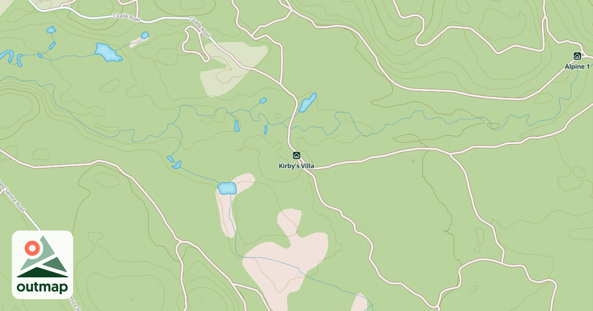 Map of Kirby's Villa