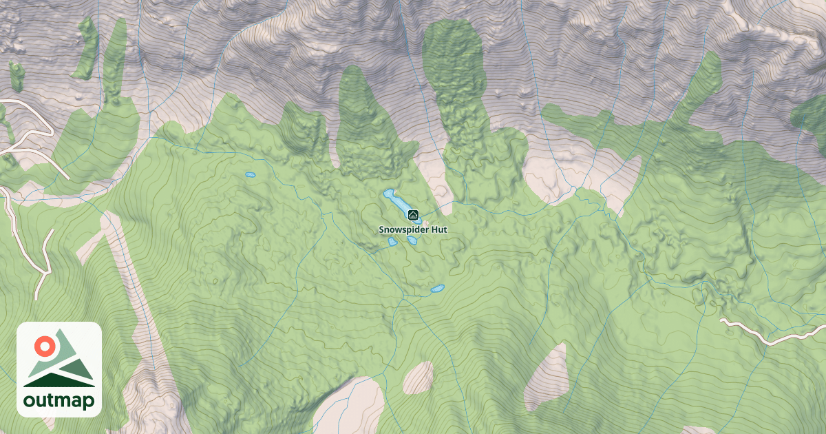 Map of Snowspider Hut