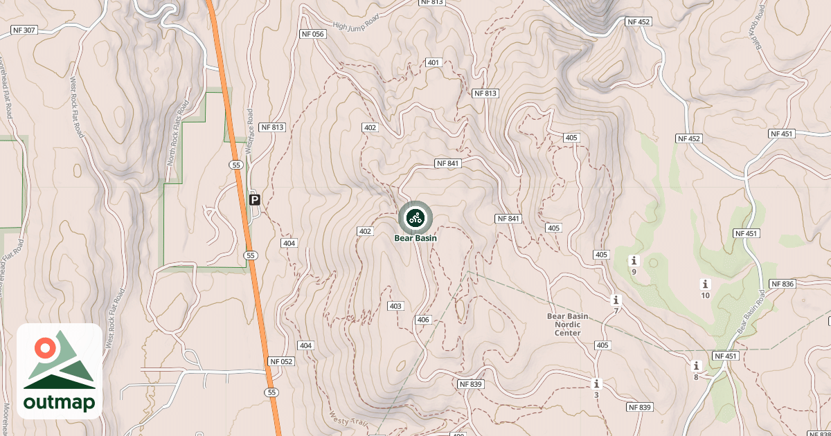 Map of Bear Basin