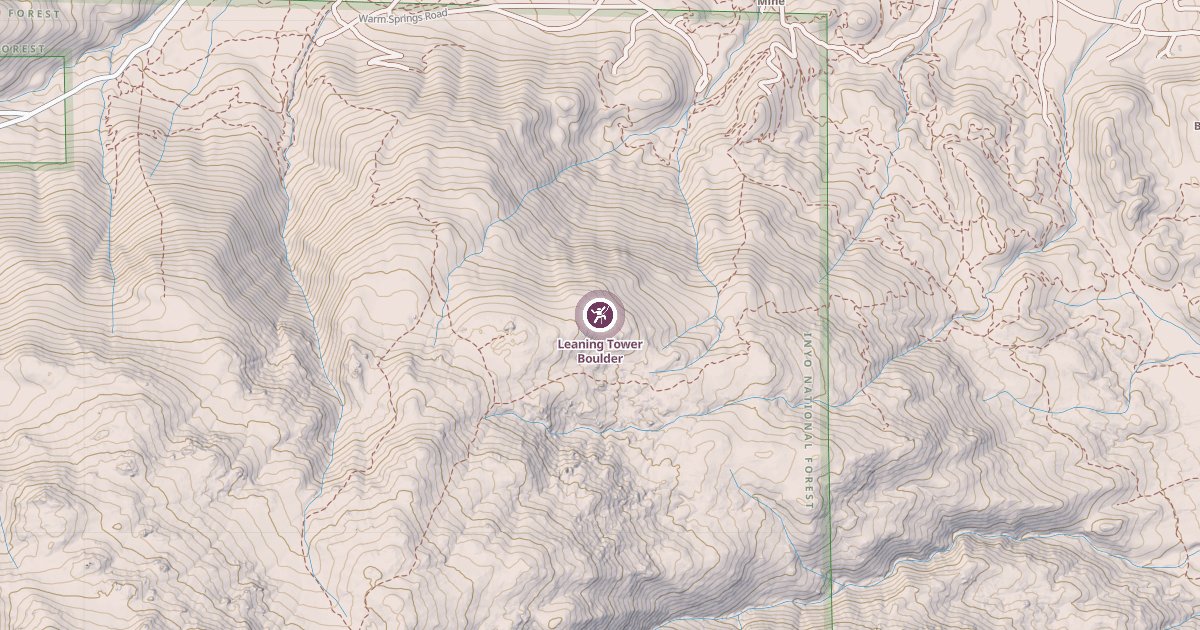 Map preview of Leaning Tower Boulder