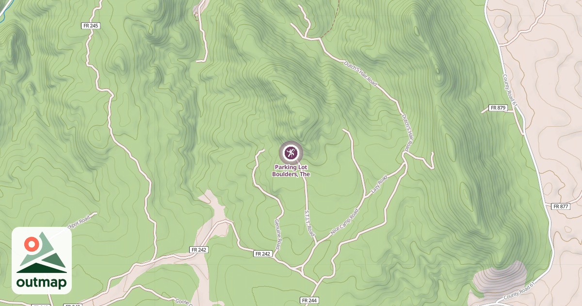 Map of Parking Lot Boulders, The
