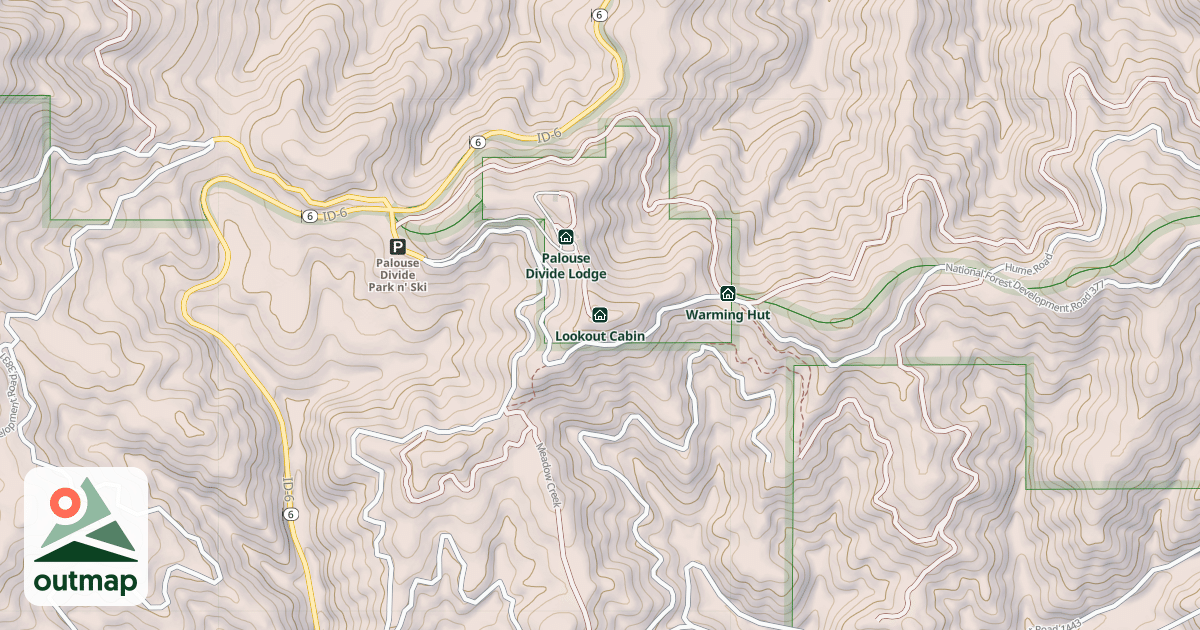 Map of Lookout Cabin