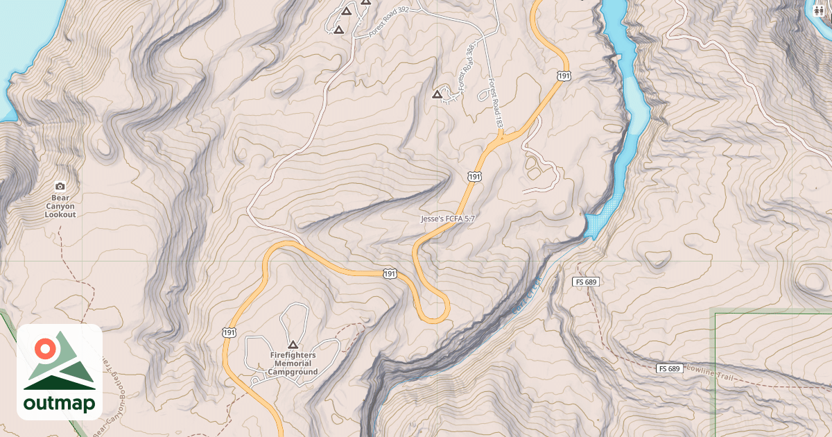Map of Jesse's FCFA