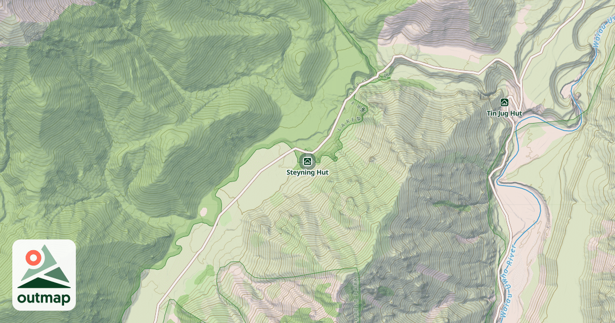 Map of Steyning Hut