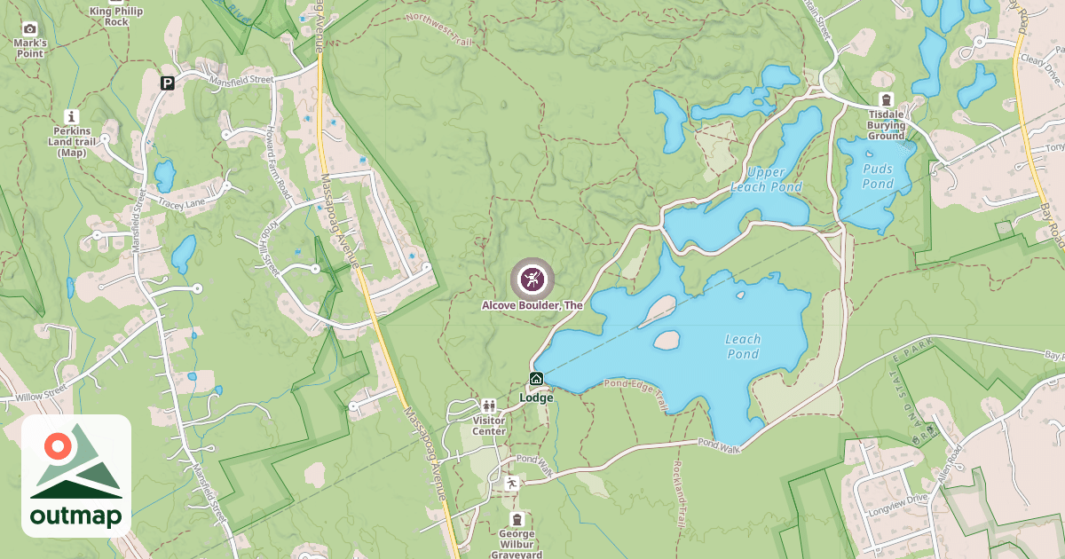 Map of Alcove Boulder, The