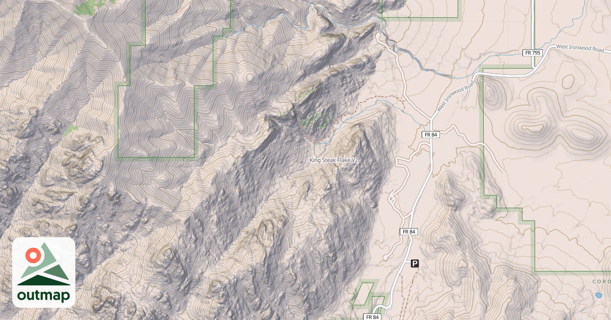 Map of King Steak Flake