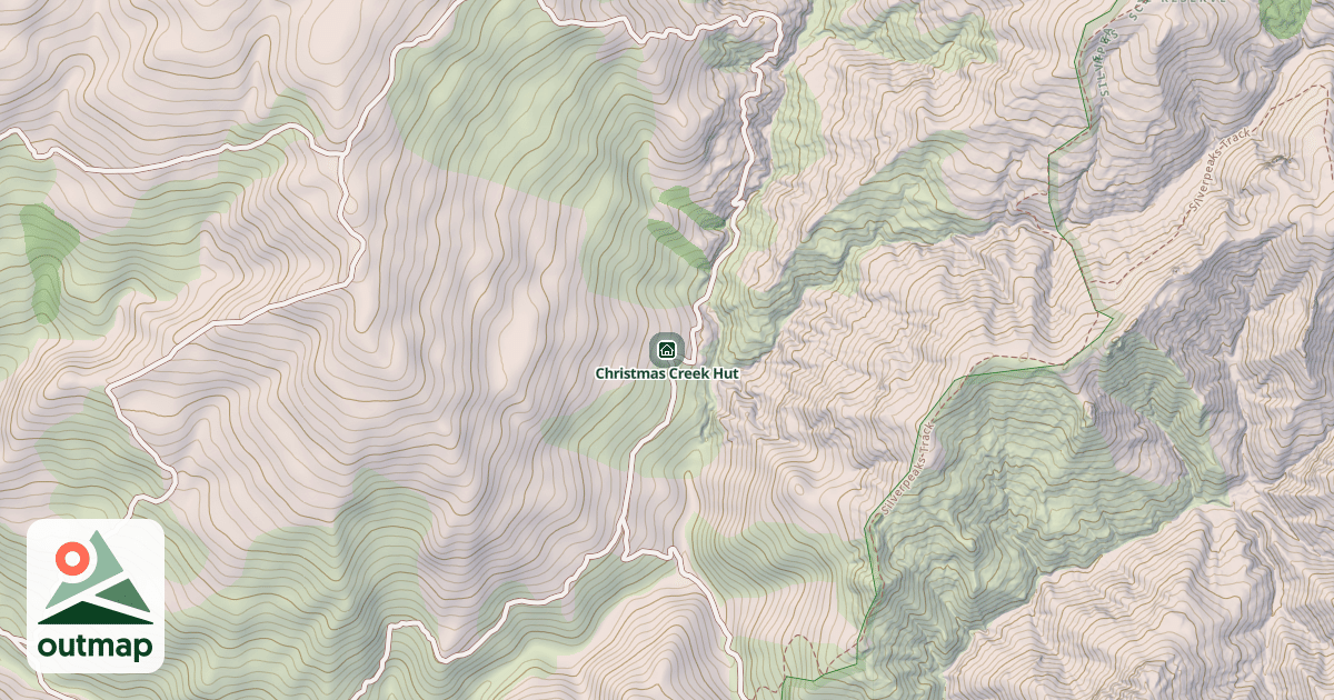 Map of Christmas Creek Hut