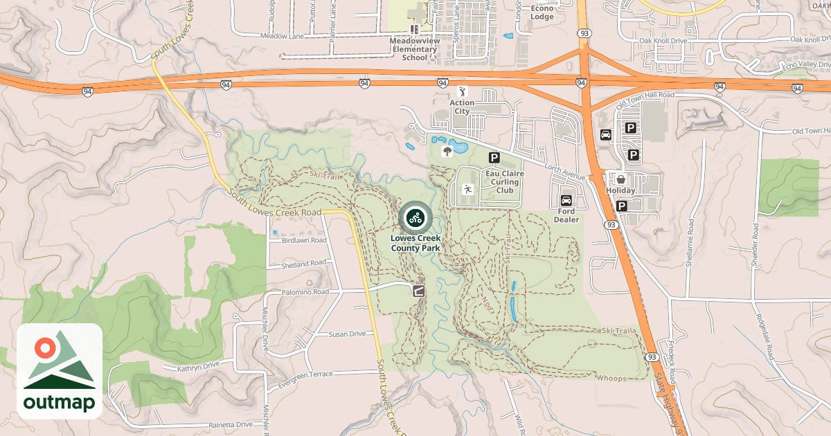 Map of Lowes Creek County Park
