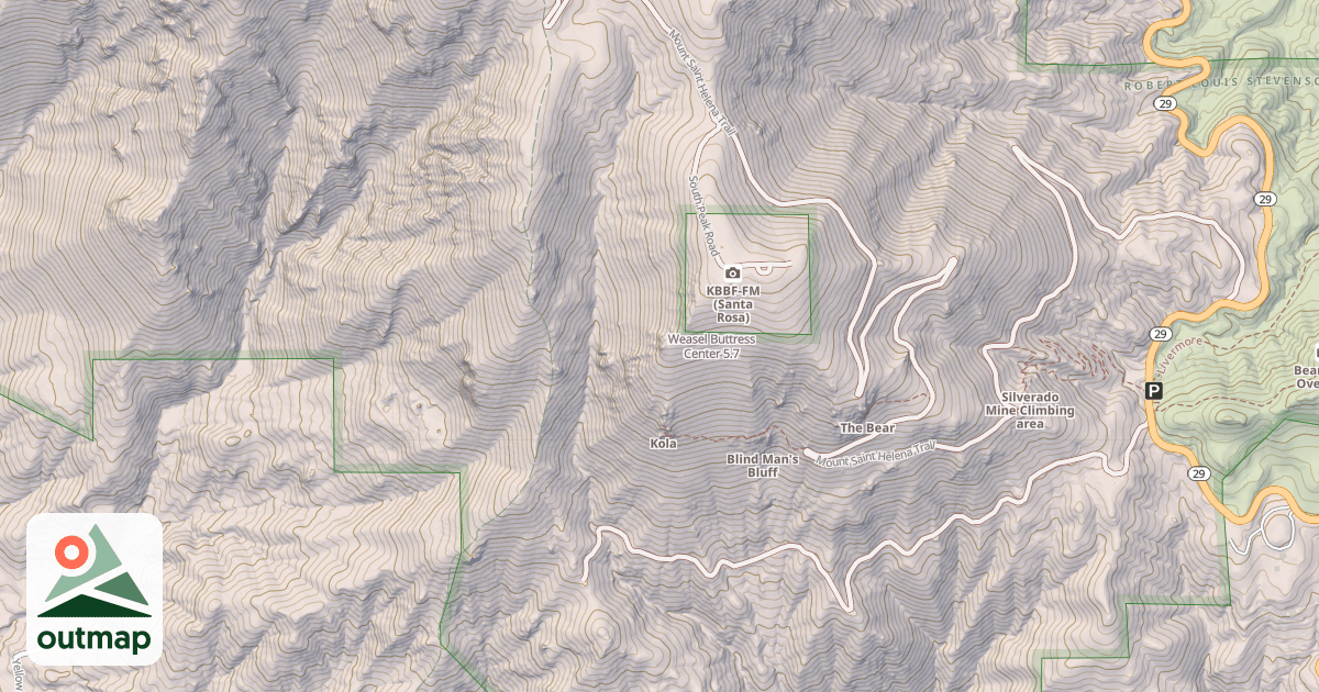 Map of Weasel Buttress Center