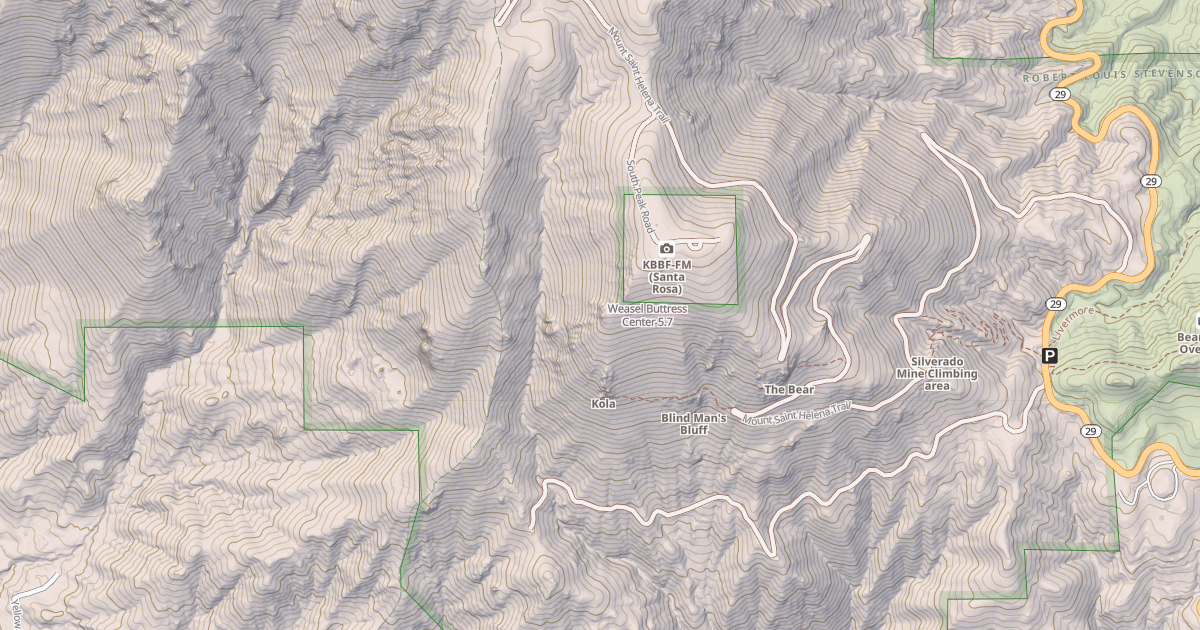 Map preview of Weasel Buttress Center