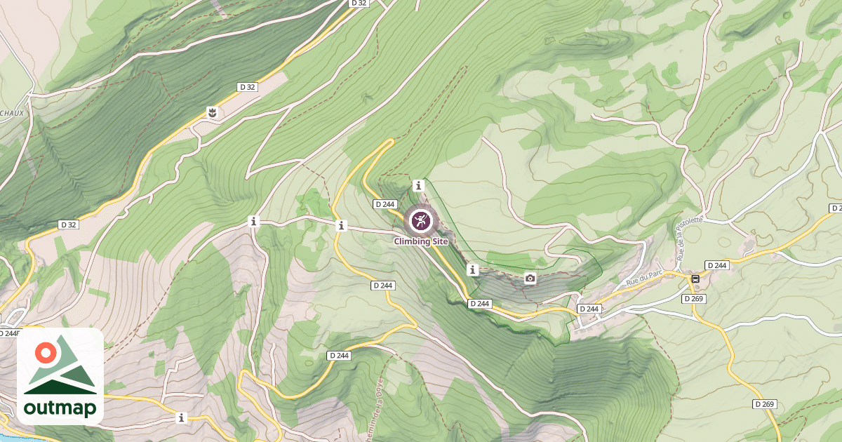 Map of Climbing Site