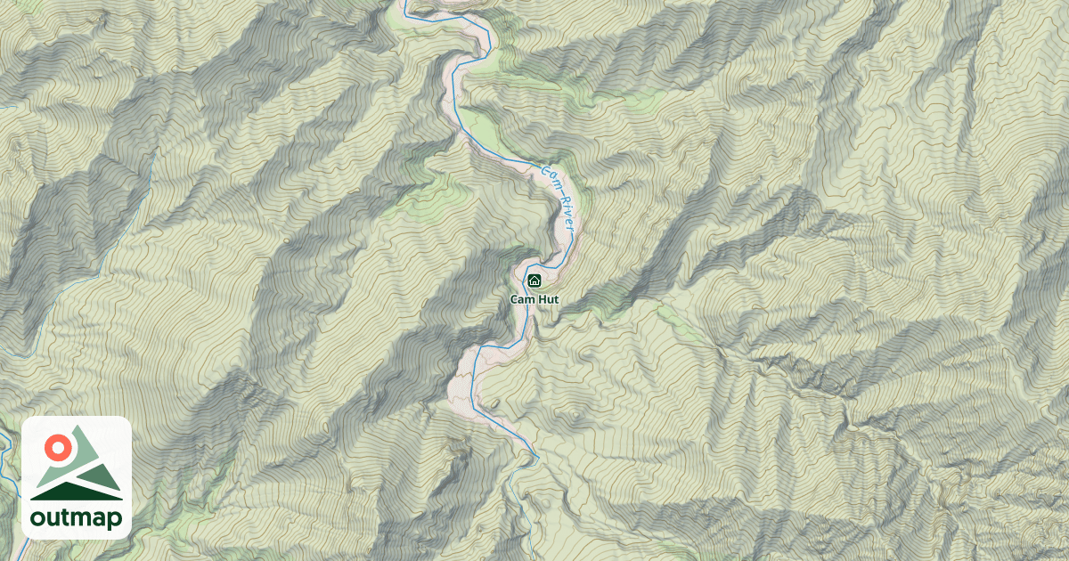 Map of Cam Hut