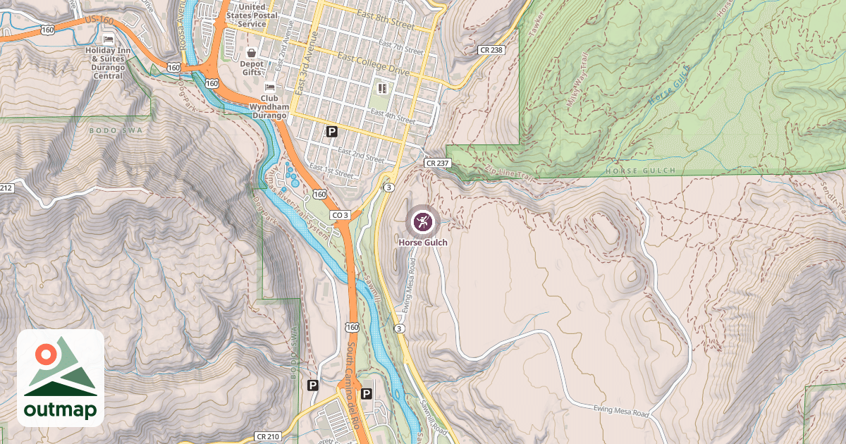 Map of Horse Gulch