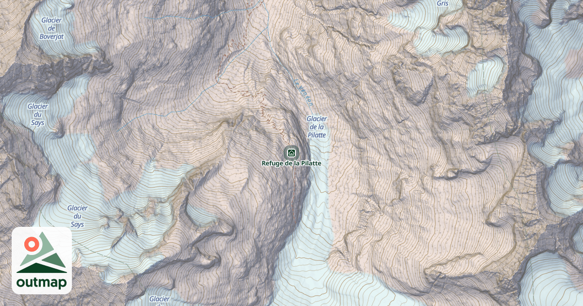 Map of Refuge de la Pilatte
