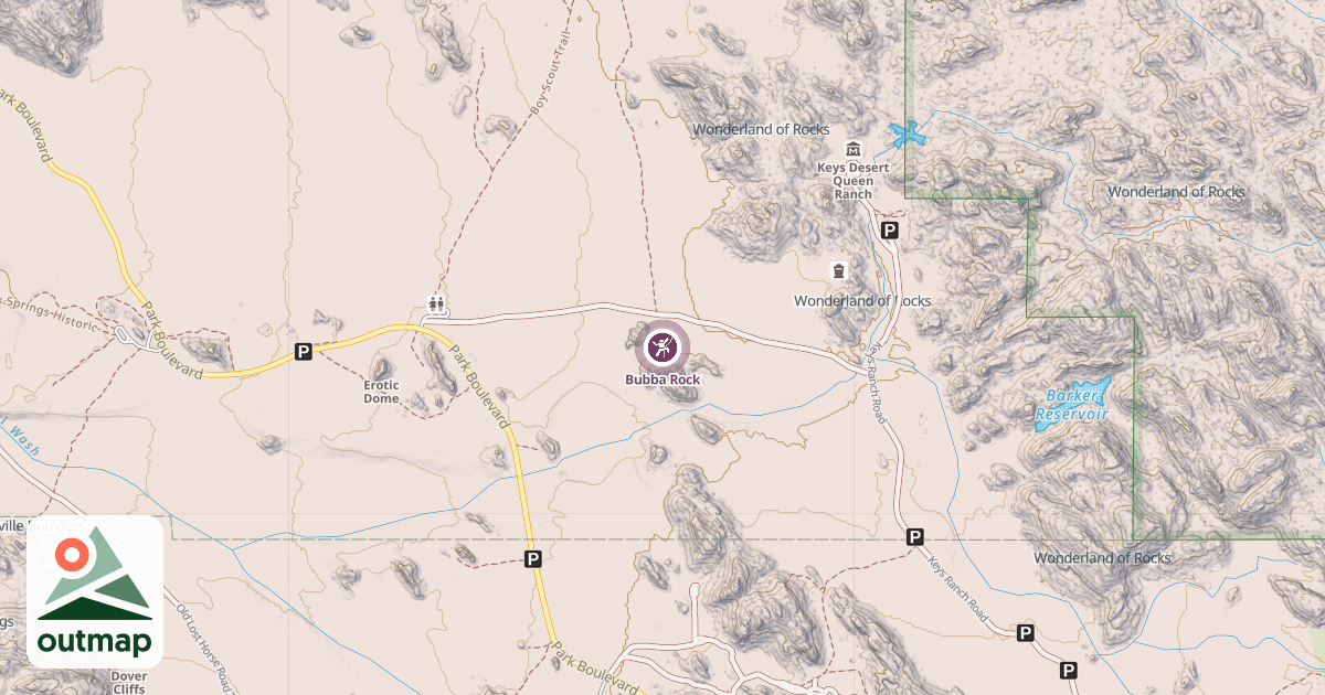 Map of Bubba Rock